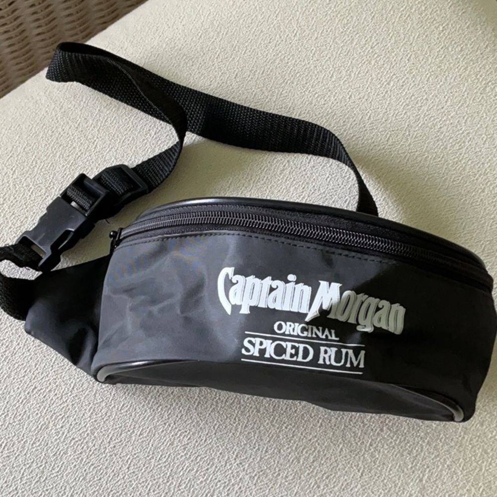 Captain Morgan Spiced Rum Black Waist Bag -New